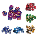 30x Six Sided D6 Dice Dotted 16mm Die Toy for   Dungeons and Dragons Props