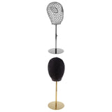 Maxbell Suede Cork Mannequin Head Hat Rack Cap Wig Holder Display Stand Model Set