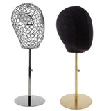 Maxbell Suede Cork Mannequin Head Hat Rack Cap Wig Holder Display Stand Model Set