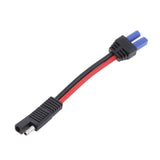 Maxbell 2Pieces 1-48V SAE to EC5 Female Power Adapter Cable for Car Solar Battery