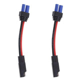 Maxbell 2Pieces 1-48V SAE to EC5 Female Power Adapter Cable for Car Solar Battery