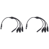 Maxbell 2Pieces 18AWG SAE 1 to 4 Extension Adapter Splitter Cable for Solar Battery