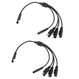 Maxbell 2Pieces 18AWG SAE 1 to 4 Extension Adapter Splitter Cable for Solar Battery