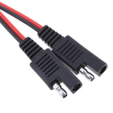 Maxbell 2Pieces 18AWG SAE 1 to 2 Extension Adapter Splitter Cable for Solar Battery