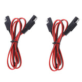 Maxbell 2Pieces 18AWG SAE Male to Male Extension Adapter Cable Harness Solar Battery