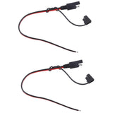 Maxbell 2Pieces 18AWG Solar Battery SAE Harness DIY Extension Line Connector Cable