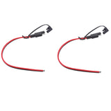 Maxbell 2Pieces 14AWG Solar Battery SAE Harness DIY Extension Line Connector Cable