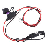 Maxbell 2Pieces 18AWG SAE Harness Extension Cable  Connectors 10A Fuse