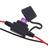 Maxbell 2Pieces 18AWG SAE Harness Extension Cable  Connectors 10A Fuse