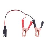 Maxbell 2Pieces 18AWG SAE to Alligator Clips Extension Cable Car Battery Booster