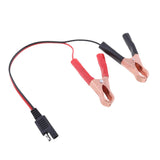 Maxbell 2Pieces 18AWG SAE to Alligator Clips Extension Cable Car Battery Booster