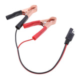 Maxbell 2Pieces 18AWG SAE to Alligator Clips Extension Cable Car Battery Booster