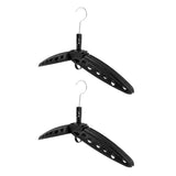 Maxbell 2Pc Multi Purpose Travel Folds Hanger for Scuba Diving Wetsuit Drysuit Black