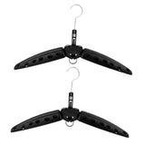 Maxbell 2Pc Multi Purpose Travel Folds Hanger for Scuba Diving Wetsuit Drysuit Black