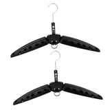 Maxbell 2Pc Multi Purpose Travel Folds Hanger for Scuba Diving Wetsuit Drysuit Black