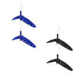 Maxbell 2Pc Multi Purpose Travel Folds Hanger for Scuba Diving Wetsuit Drysuit Black