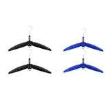 Maxbell 2Pc Multi Purpose Travel Folds Hanger for Scuba Diving Wetsuit Drysuit Black