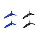 Maxbell 2Pc Multi Purpose Travel Folds Hanger for Scuba Diving Wetsuit Drysuit Black