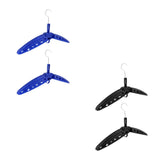 Maxbell 2Pc Multi Purpose Travel Folds Hanger for Scuba Diving Wetsuit Drysuit Black