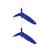 Maxbell 2Pcs Multi Purpose Travel Folds Hanger for Scuba Diving Wetsuit Drysuit Blue