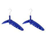 Maxbell 2Pcs Multi Purpose Travel Folds Hanger for Scuba Diving Wetsuit Drysuit Blue