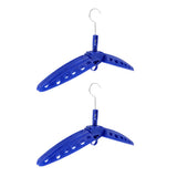 Maxbell 2Pcs Multi Purpose Travel Folds Hanger for Scuba Diving Wetsuit Drysuit Blue