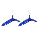 Maxbell 2Pcs Multi Purpose Travel Folds Hanger for Scuba Diving Wetsuit Drysuit Blue