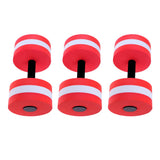 Maxbell 3 Pieces Water Aerobics Dumbbell Aquatic EVA Barbell Fitness Pool Exercise
