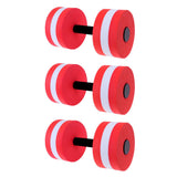 Maxbell 3 Pieces Water Aerobics Dumbbell Aquatic EVA Barbell Fitness Pool Exercise