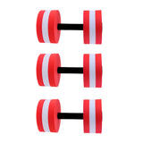 Maxbell 3 Pieces Water Aerobics Dumbbell Aquatic EVA Barbell Fitness Pool Exercise