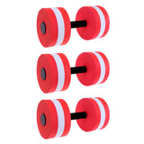 Maxbell 3 Pieces Water Aerobics Dumbbell Aquatic EVA Barbell Fitness Pool Exercise