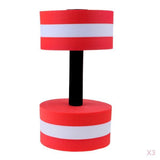 Maxbell 3 Pieces Water Aerobics Dumbbell Aquatic EVA Barbell Fitness Pool Exercise