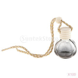 Maxbell 100Pcs Empty Perfume Bottle Pendant Car Hanging Ornament Home Decor Pumpkin