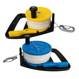 Maxbell 2Pcs Underwater Scuba Diving Dive Wreck Cave Reel with Handle Line Snap Hook