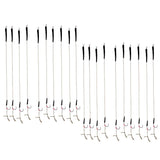 Maxbell 20Pcs Fishing Hair Rigs Assorted Hand Tied Carp Fishing Barbless Hooks