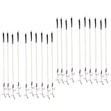 Maxbell 20Pcs Fishing Hair Rigs Assorted Hand Tied Carp Fishing Barbless Hooks