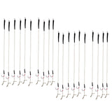 Maxbell 20Pcs Fishing Hair Rigs Assorted Hand Tied Carp Fishing Barbless Hooks