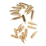 Maxbell 20pcs Brass Sinker Drop Shot Weights Sinker Perch Pike Sea Fishing Tackle
