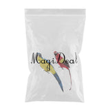 Maxbell Blue & Red Bird Feather Realistic Home Garden Decor Ornament Parrot Bird