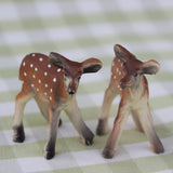 Maxbell 2Pcs Resin Sika Deer Ornament Toy Animal Figurine Plant Pot Dollhouse Decor