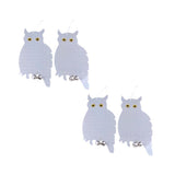 Maxbell 4x Reflective Owl Decoy & Bird Repellent Scarecrow Bird Deterrent with Bells