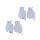 Maxbell 4x Reflective Owl Decoy & Bird Repellent Scarecrow Bird Deterrent with Bells