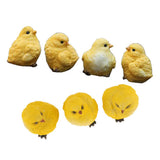 Maxbell 7pcs Artificial Realistic Chicken Figure Outdoor Garden Home Decoration