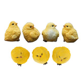 Maxbell 7pcs Artificial Realistic Chicken Figure Outdoor Garden Home Decoration