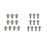 Maxbell 20Pcs GR1 Titanium Alloy Hexagon Button Head Cap Bolts Screws M3x6mm&M3x8mm