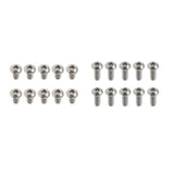 Maxbell 20Pcs GR1 Titanium Alloy Hexagon Button Head Cap Bolts Screws M3x6mm&M3x8mm
