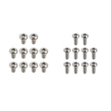 Maxbell 20Pcs GR1 Titanium Alloy Hexagon Button Head Cap Bolts Screws M3x6mm&M3x8mm