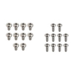 Maxbell 20Pcs GR1 Titanium Alloy Hexagon Button Head Cap Bolts Screws M3x6mm&M3x8mm