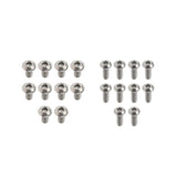 Maxbell 20Pcs GR1 Titanium Alloy Hexagon Button Head Cap Bolts Screws M3x6mm&M3x8mm