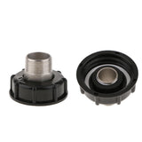 Maxbell 1000L IBC Water Tote Tank Adapter Hose Cap 60mm 1Inch Outside/6 Extra Thread